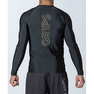 Gr1ps Armadura Pro High Compression Rashguard Black-Gold