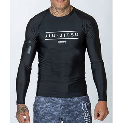 Gr1ps Armadura Pro High Compression Rashguard Preto-Branco