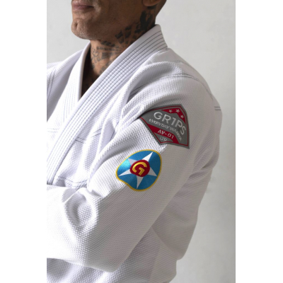 Gr1ps BJJ GI Primero Aviator Limited Edition Bianco