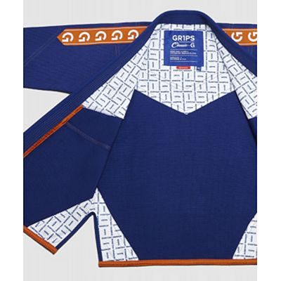 Gr1ps Classic Jiu Jitsu Gi Azul-Laranja