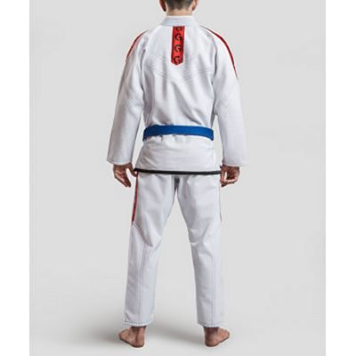 Gr1ps Classic Jiu Jitsu Gi Branco-Vermelho