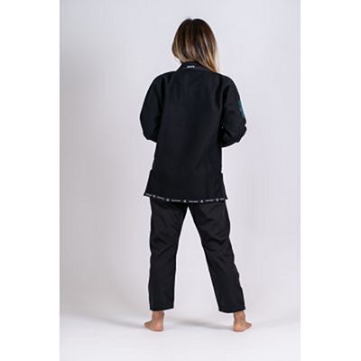 Gr1ps Ladies Jiu Jitsu Kimono Primero Competition Preto-Celeste