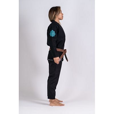 Gr1ps Ladies Jiu Jitsu Kimono Primero Competition Noir-Bleu Ciel