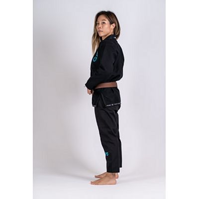 Gr1ps Ladies Jiu Jitsu Kimono Primero Competition Nero-Celeste