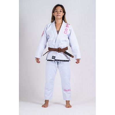 Gr1ps Ladies Jiu Jitsu Kimono Primero Competition Weiß-Rosa