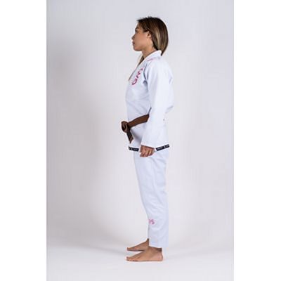 Gr1ps Ladies Jiu Jitsu Kimono Primero Competition Bianco-Rosa