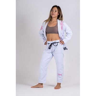 Gr1ps Ladies Jiu Jitsu Kimono Primero Competition Bianco-Rosa