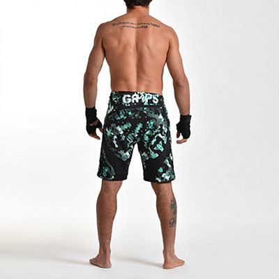 Gr1ps Miura 2.0 Fight Shorts Greenwood Negro-Verde