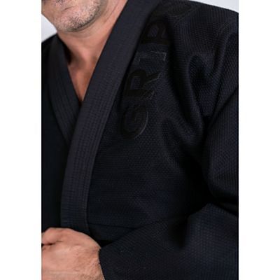 Gr1ps Primero Competition Stealth Jiu Jitsu Kimono Preto