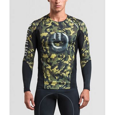 Gr1ps Rashguard Armadura 2.0 Woodland L/S Zöld