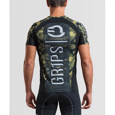 Gr1ps Rashguard Armadura 2.0 Woodland S/S Grön