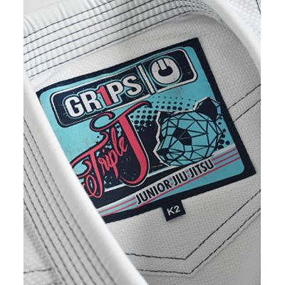 Gr1ps Triple J Kid BJJ Gi White