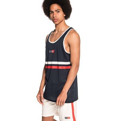 Grimey Ashe Mesh Tank Top Navy Blue