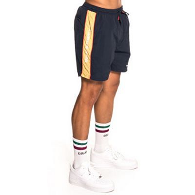 Grimey Counterblow Running Shorts Navy Blu