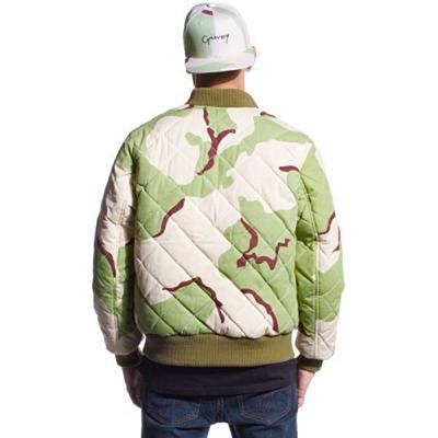 Grimey Double Face Reversible Bomber Marrone-Camo