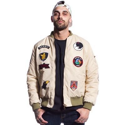 Grimey Double Face Reversible Bomber Barna-Camo