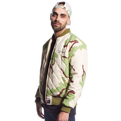 Grimey Double Face Reversible Bomber Marrom-Camo