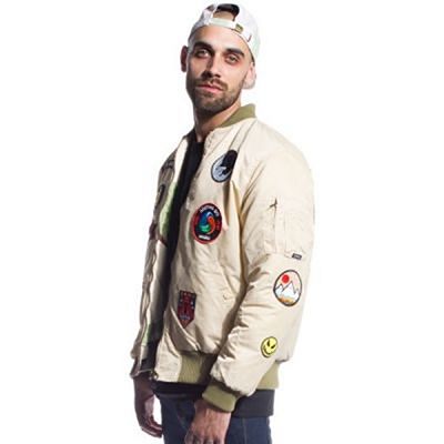 Grimey Double Face Reversible Bomber Brun-Camo