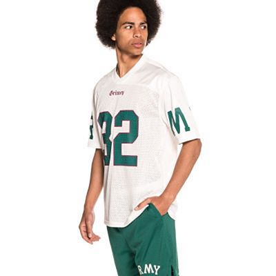 Grimey Jade Lotus Football Jersey Blanco