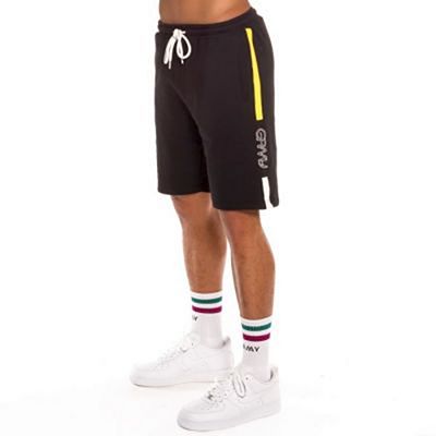 Grimey Mangusta V8 Sweatshort Svart-Gul