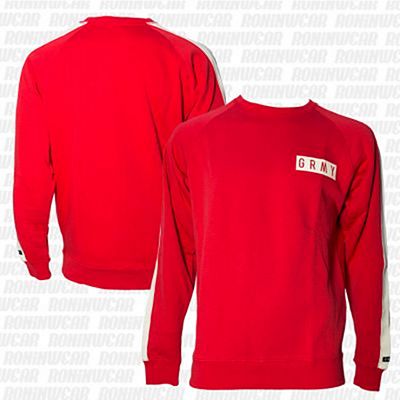 Grimey Stick Up Crewneck Sweater Rosso