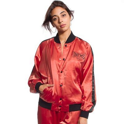 Grimey Chaqueta Bomber Chica The Gatekeeper Rojo