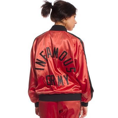 Grimey Chaqueta Bomber Chica The Gatekeeper Rojo