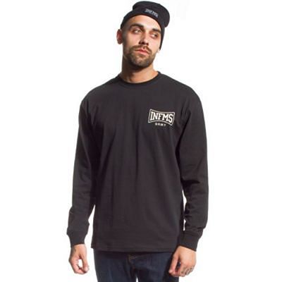 Grimey The Gatekeeper L/S T-shirt Musta-Valkoinen
