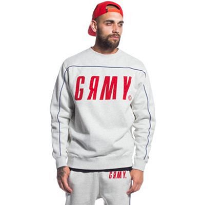 Grimey The Payback Crewneck Grau-Rot