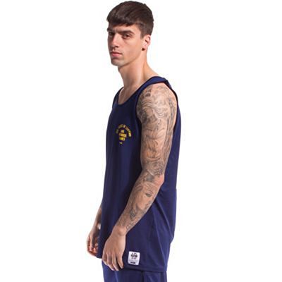 Grimey X Years Mesh Tank Top Azul Marino-Amarillo