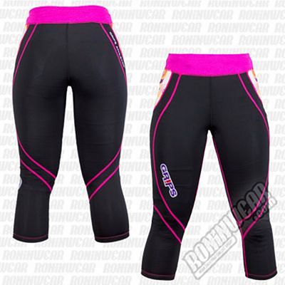 Grips Athletics Woman Leggings Power Flower Nero