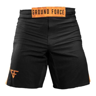 Ground Force Camo Shorts Negro-Naranja