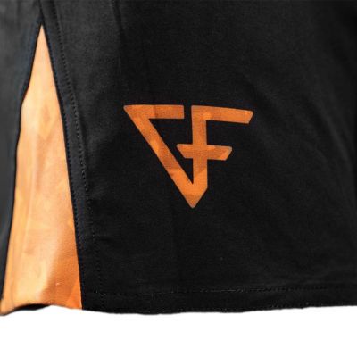 Ground Force Camo Shorts Preto-Laranja