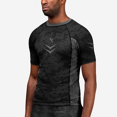 Hayabusa Arrow Ranked Short Sleeve Rashguard Black