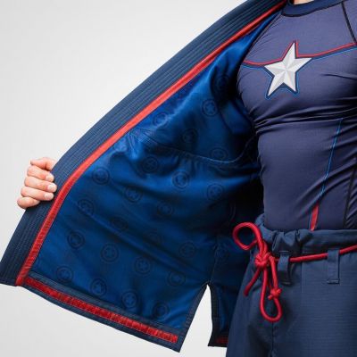 Hayabusa Captain America Gi Azul Marinho