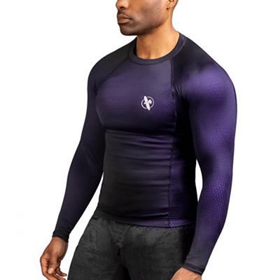 Hayabusa Fusion Rashguard Negro-Morado