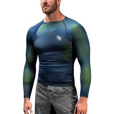 Hayabusa Fusion Rashguard Blu-Verde