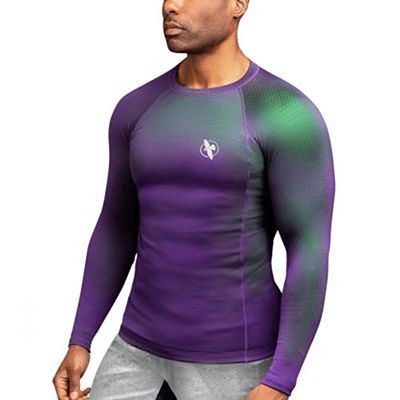 Hayabusa Fusion Rashguard Morado-Verde