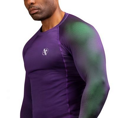 Hayabusa Fusion Rashguard Lila-Grün