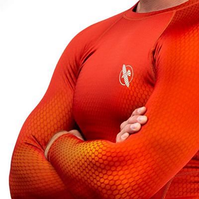 Hayabusa Fusion Rashguard Vermelho-Amarelo