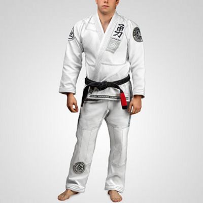 Hayabusa Goorudo 3 Gold Weave Jiu Jitsu Gi Weiß