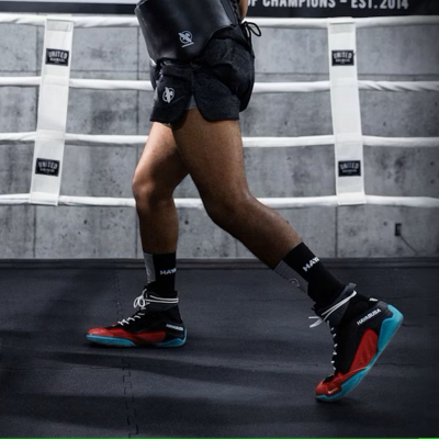 Hayabusa Talon Boxing Shoes Negro-Rojo