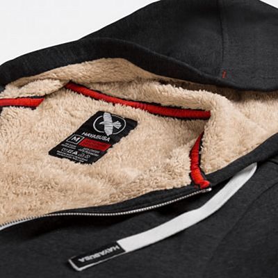 Hayabusa Heavyweight Sherpa-Lined Zip Hoodie Grå