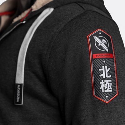 Hayabusa Heavyweight Sherpa-Lined Zip Hoodie Grigio