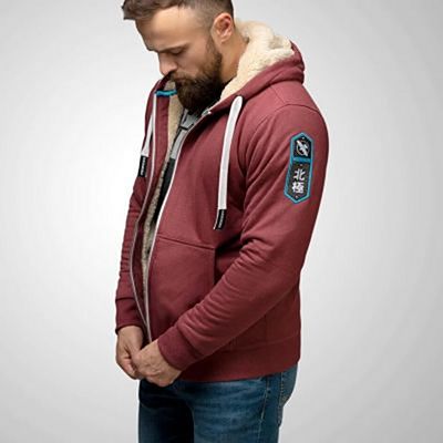 Hayabusa Heavyweight Zip Hoodie Arctic Burgundy Piros