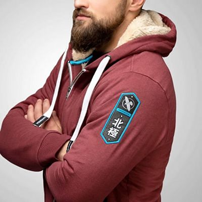 Hayabusa Heavyweight Zip Hoodie Arctic Burgundy Vermelho