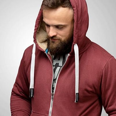 Hayabusa Heavyweight Zip Hoodie Arctic Burgundy Vermelho