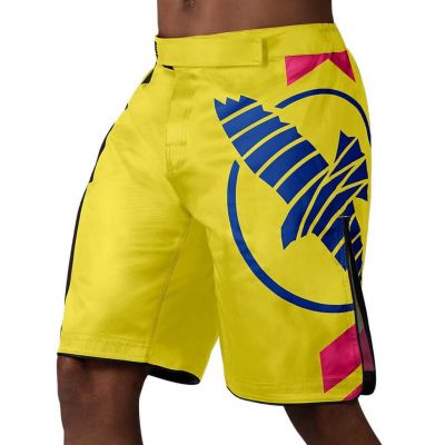 Hayabusa Icon Fight Shorts Gul-Blå