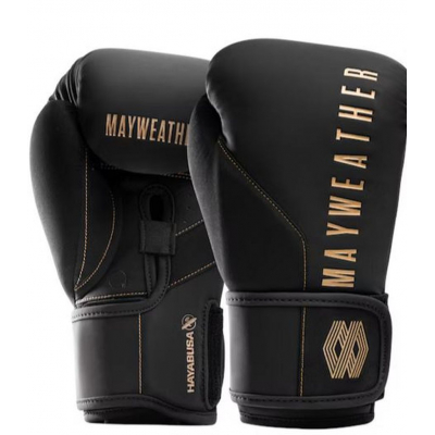Hayabusa Mayweather Champ Boxing Gloves Negro-Oro