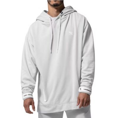 Hayabusa Mens Midweight Pullover Hoodie Grigio-Bianco